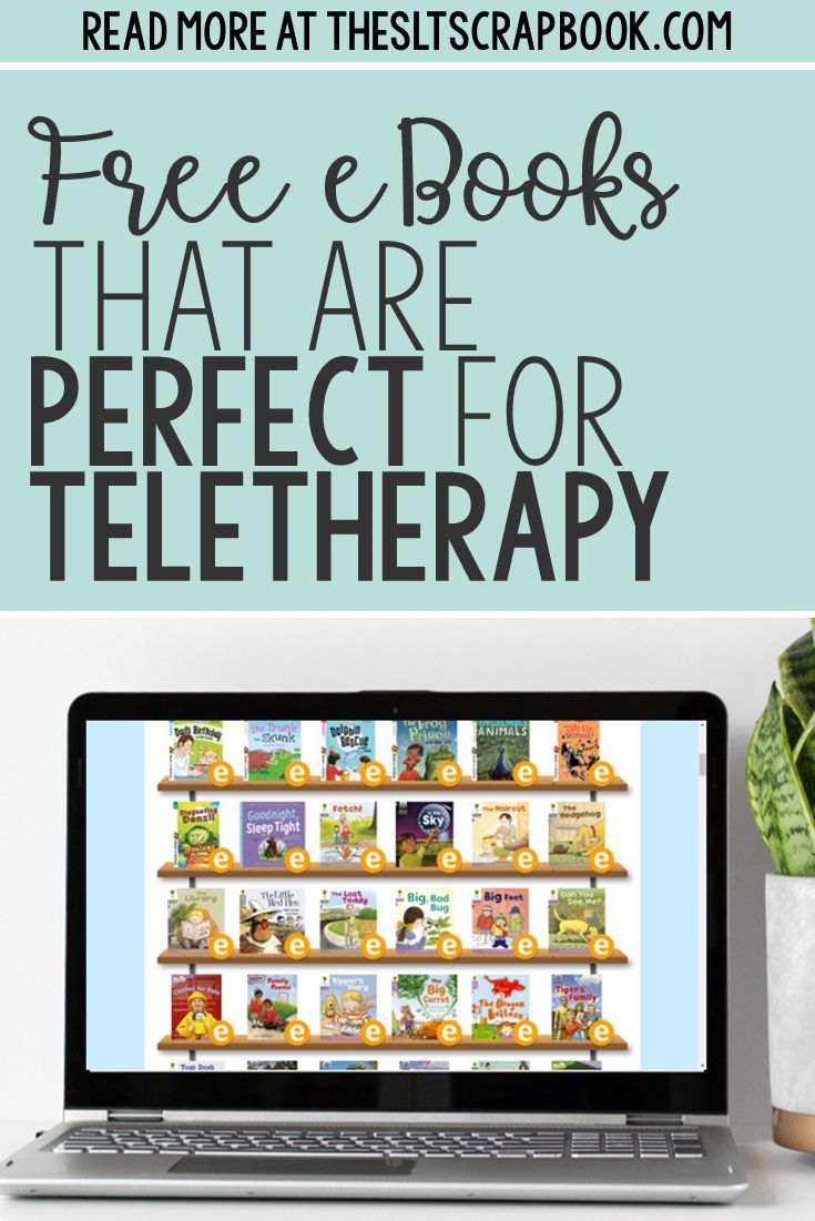 a laptop with the text free e - books that are perfect for teleherapy