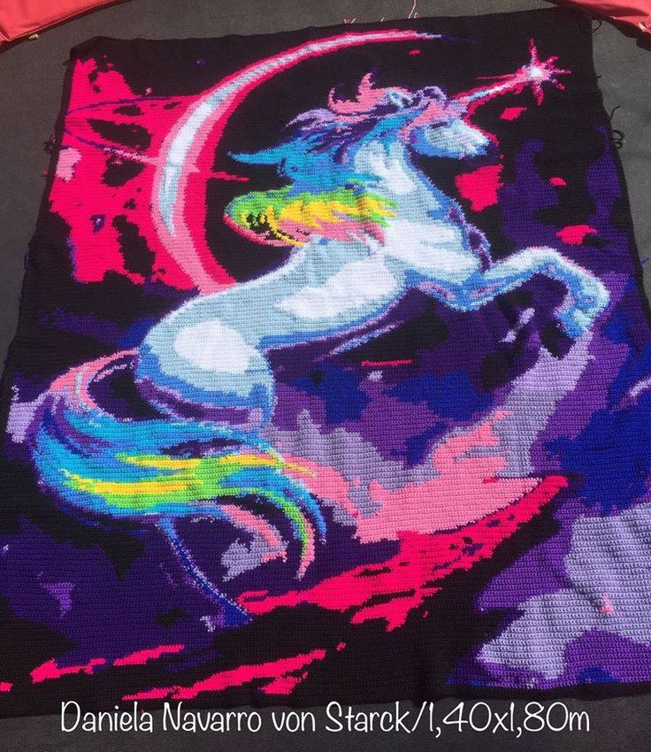 an image of a unicorn on a blanket