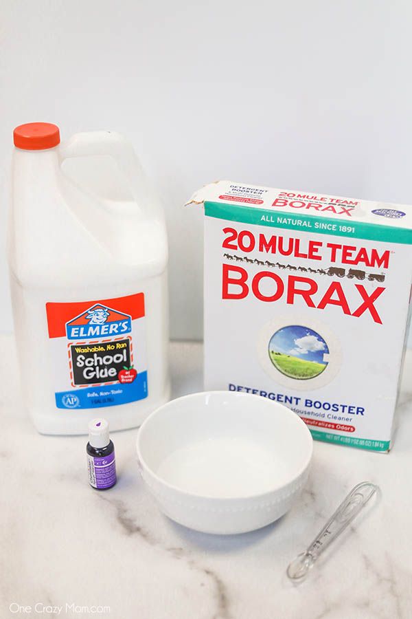 the ingredients to make homemade borax are shown