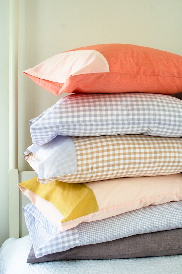 four pillows stacked on top of each other