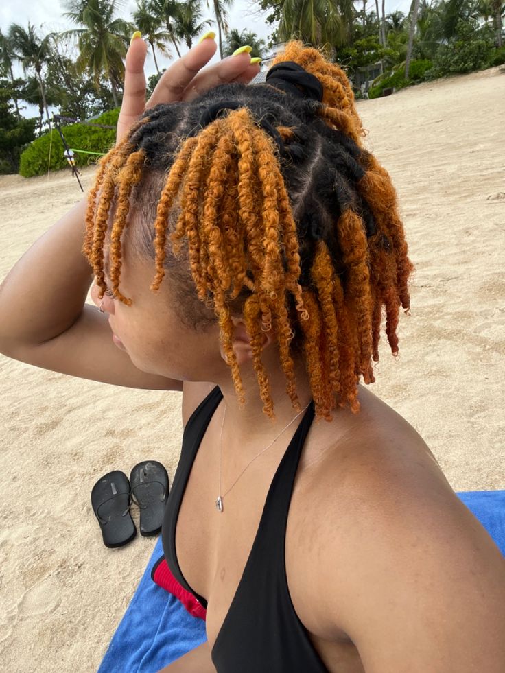 2 month starter locs Ginger Starter Locs, Orange Locs, Starter Locs, 2 Months, Locs, Ginger, The Beach, Orange, Hair