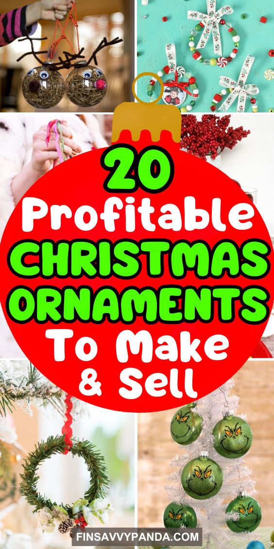 christmas ornaments to make and sell