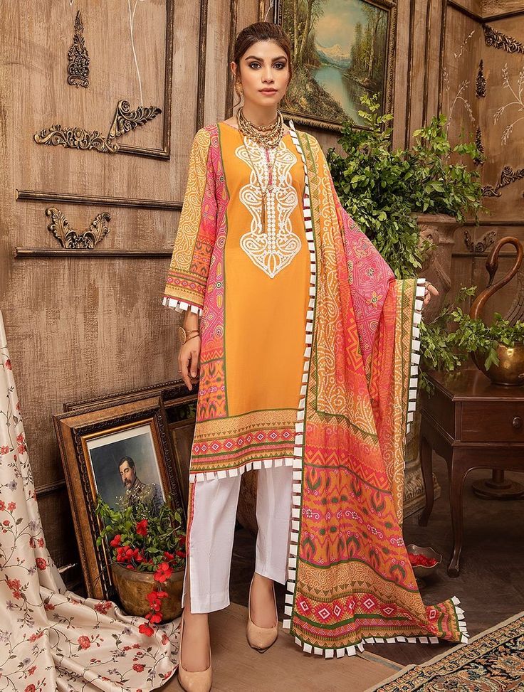 Khas Kl-1140 Lawn Fasunslad 2021 Bollywood Style Kurta With Digital Print For Summer, Bollywood Style Digital Print Kurta For Summer, Summer Orange Kurta With Printed Motifs, Bollywood Style Summer Kurta With Digital Print, Unstitched Long Sleeve Lawn Suit For Summer, Orange Digital Print Lawn Suit For Summer, Summer Cambric Lawn Suit With Naqshi, Summer Cambric Dupatta With Naqshi Detailing, Summer Cambric Dupatta With Dabka