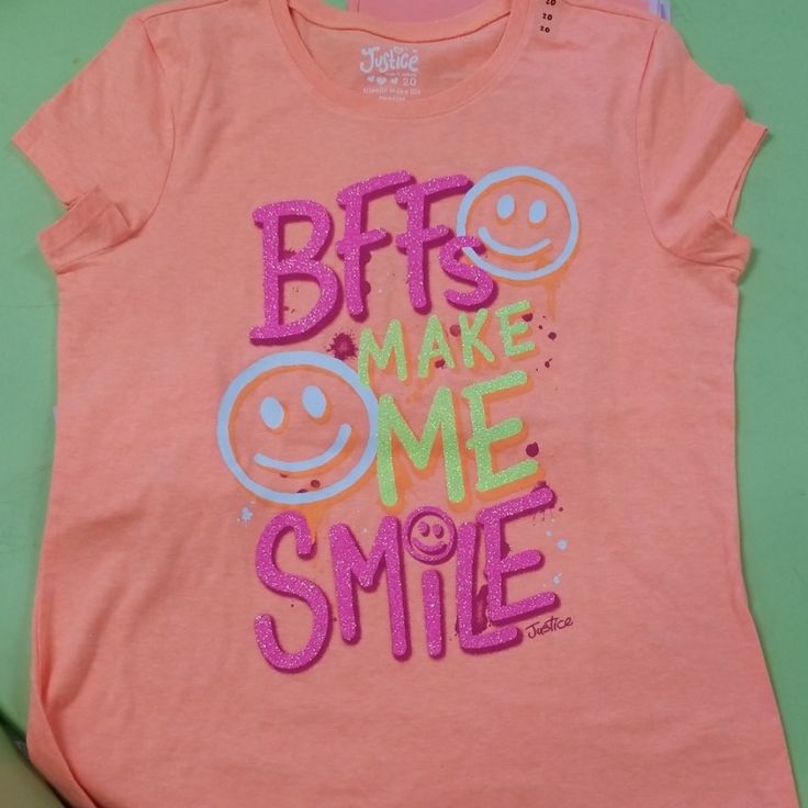 Glitter Tshirt Nwt..Bright Orange Cute Cotton T-shirt With Glitter Print, Pink Glitter Print Short Sleeve T-shirt, Fun Pink T-shirt For End Of School Year, Casual Pink T-shirt For School Event, Pink Cotton T-shirt With Glitter Print, Pink Glitter Print Cotton T-shirt, Summer Cotton T-shirt With Glitter Print, Pink Casual Top With Glitter Print, Casual Pink T-shirt With Glitter Print