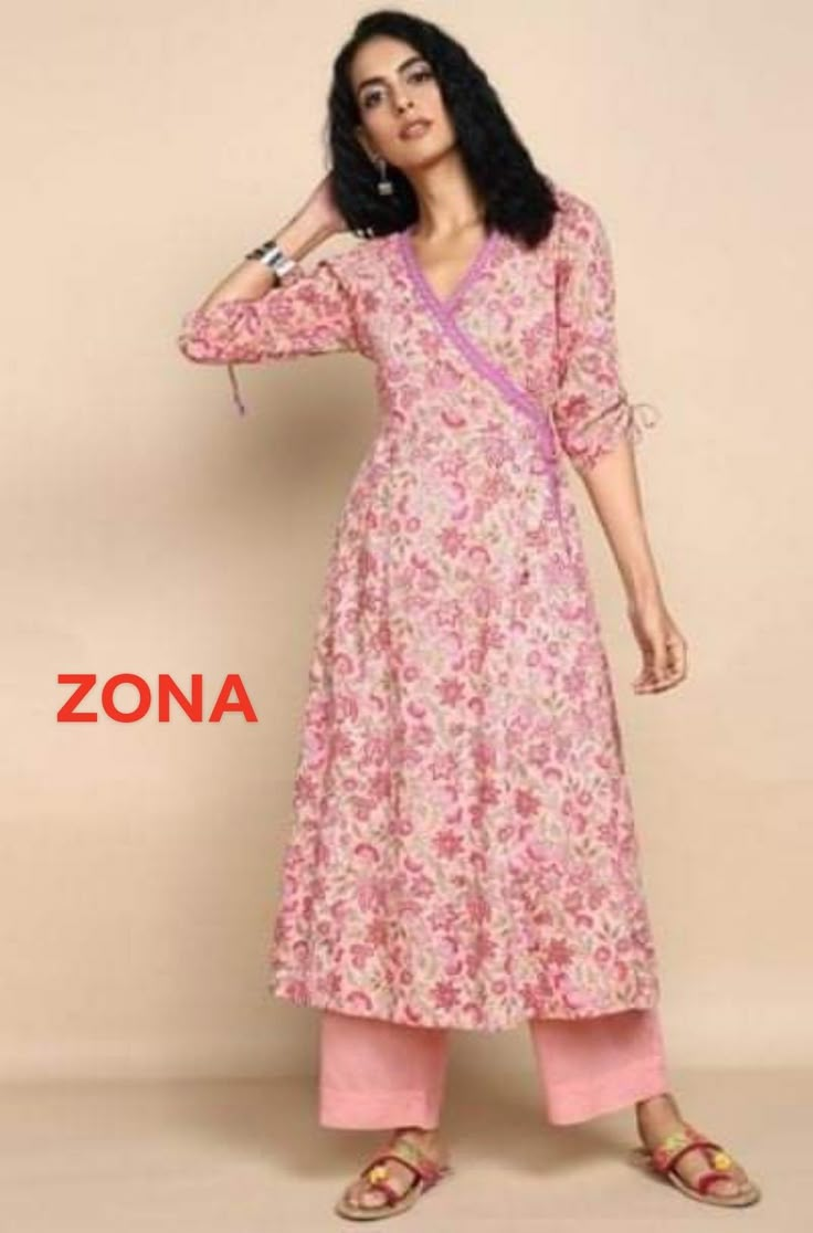 Cotton Dress Pattern Indian, Cotton Dress Pattern, Latest Kurtis, Pink Jasmine, Indian Kurti Designs, Stylish Kurtis Design, Simple Kurti, Simple Kurta Designs, Designer Kurti Patterns