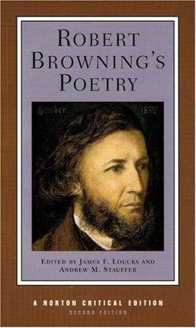 the cover of robert browning's poetry, with an image of a bearded man