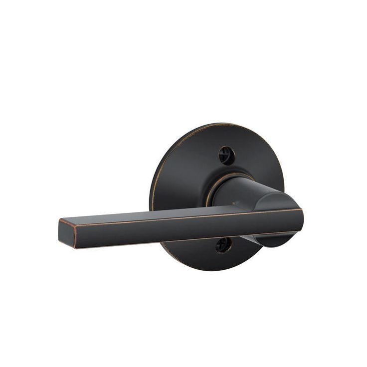 an image of a black and gold door handle