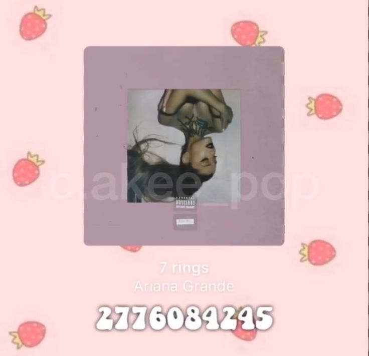 a pink frame with an image of a woman's face on it and the words 7 things ariana grandee