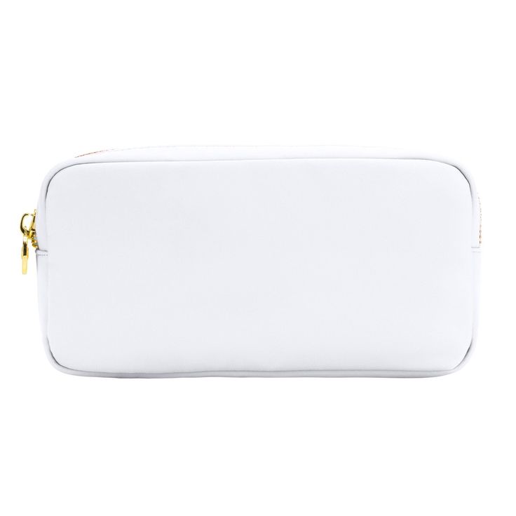 Classic Small Pouch Functional Rectangular Pouch For On-the-go, Portable Rectangular Cosmetic Bag, Functional Rectangular Cases For Daily Use, Portable White Rectangular Organizers, Portable White Cosmetic Bag For Travel, Functional Rectangular Cosmetic Bag For Daily Use, Functional Rectangular Case For On-the-go, Portable White Organizers For Everyday Use, White Portable Cases For Everyday