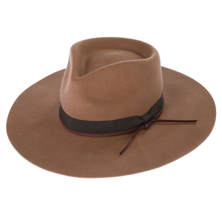 Peter Grim brand wool fedora. 3.25” Wide stiff brim high grade wool. Grosgrain band it’s leather string. Satin lining. S/M 57cm L/XL 59cm Fall Wide Brim Fur Felt Fedora, Fall Fur Felt Panama Hat With Flat Brim, Fall Panama Hat With Curved Brim In Fur Felt, Fall Fur Felt Boater Hat With Flat Brim, Wide Brim Fur Felt Fedora For Fall, Fall Fur Felt Brimmed Fedora, Wool Wide Brim Boater Hat For Fall, Wide Brim Wool Boater Hat For Fall, Fall Fur Felt Panama Hat With Short Brim