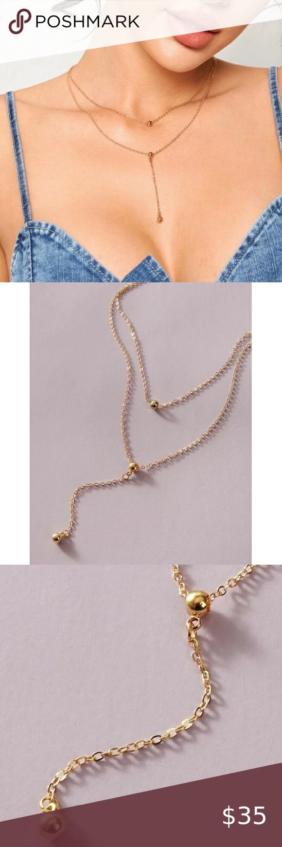 ⭐️ Lariats 3 Ball Necklace ⭐️ This gold color lariats 3 ball necklace is a wonderful addition to your wardrobe and your style! Beautiful piece sure to get lots of compliments! Great with any outfit for any occasion! Kathrono Jewelry Necklaces Adjustable Delicate Chain Layered Choker Necklace, Adjustable Y-shape Clavicle Chain Drop Necklace, Adjustable Metal Lariat Necklace With Delicate Chain, Adjustable Double Strand Clavicle Chain Necklace, Adjustable Clavicle Chain Drop Necklace, Trendy Adjustable Gold Layered Necklace, Delicate Adjustable Layered Necklace With Clavicle Chain, Delicate Adjustable Clavicle Chain Layered Necklace, Adjustable Gold Y-shape Chain Necklace