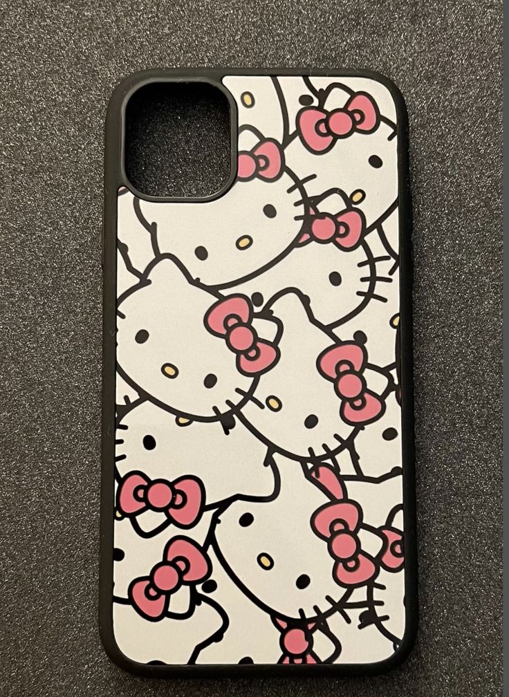 an iphone case with hello kitty on it