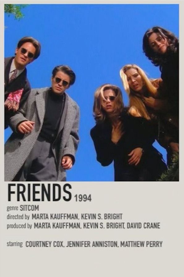 the poster for friends 1994 starring actors