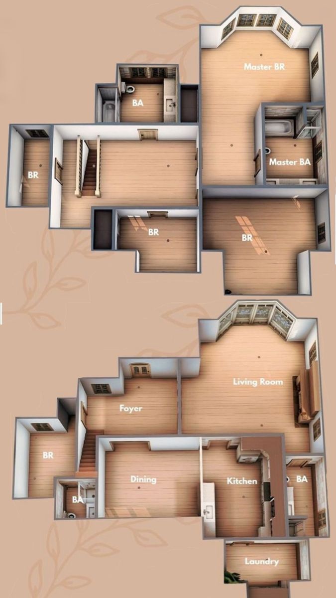 the floor plan for an apartment with two separate rooms