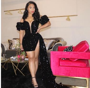 Pageant Evening Gowns, Black Prom Dress Short, Backless Evening Gowns, Party Long Dress, Mini Prom Dresses, Sequin Evening Gowns, Long Trail, Sequin Prom Dress, Party Kleidung