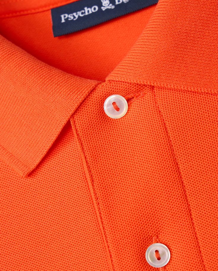 The men's Classic piqué polo is a tried-and-true wardrobe staple. Spun from breathable Pima cotton and cut for a clean profile, it's accented with mother-of-pearl buttons and an embroidered Bunny logo.Made in Peru from 100% Pima cottonExclusive diamond-knit piqué fabricClassic Psycho Bunny logo (over 4000 stitches)Mother-of-Pearl buttonsTaped seams on shoulder to maintain shapeSide vents for added comfortCrease-resistant collar that won’t rollBranded memory cuffs on sleeve Model height is 6'1 (a Embroidered Bunny, Sleeve Model, Block Fonts, Bunny Logo, Cursive Fonts, Pique Polo Shirt, Pearl Buttons, Mother Of Pearl Buttons, Pima Cotton