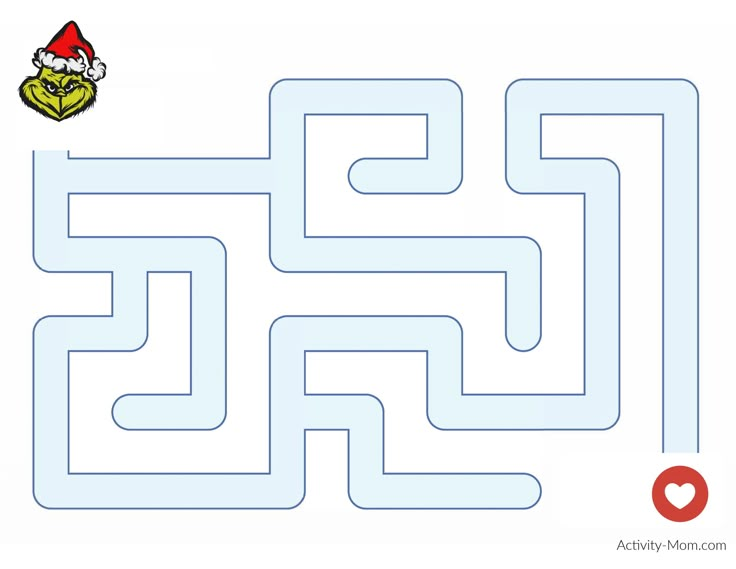 a maze with an elf hat on it