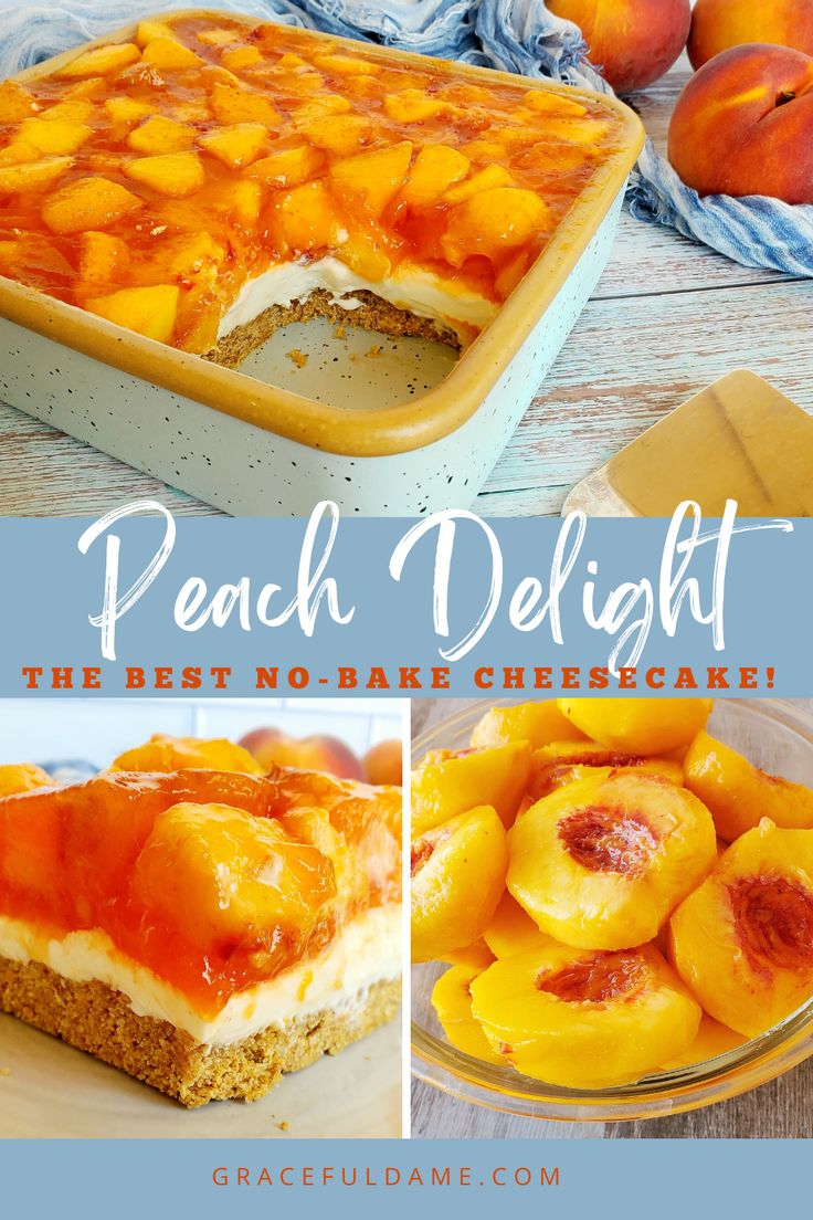 peach delight the best no bake cheesecake