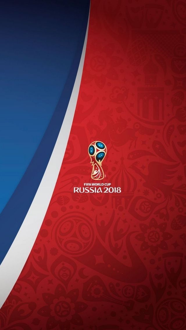 the official logo for the 2010 soccer world cup on a red, blue and white background