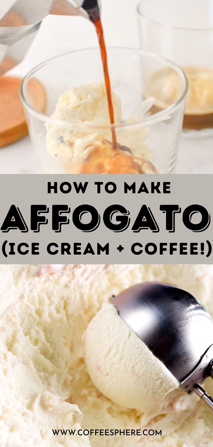 how to make afogato ice cream and coffee