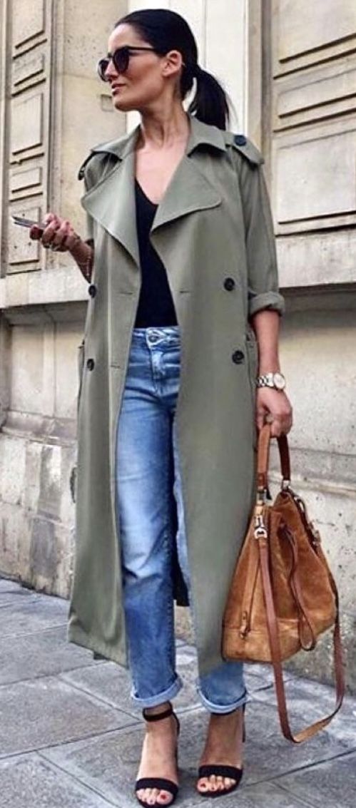 Khaki Green Trench Coat Outfit, Summer Trench Coat Outfit, Khaki Coat Outfit, Trench Coat Spring Outfit, Green Trench Coat Outfit, Khaki Trench Coat Outfit, Trench Coat Outfit Winter, Trench Coat Outfit Spring, Summer Trench Coat