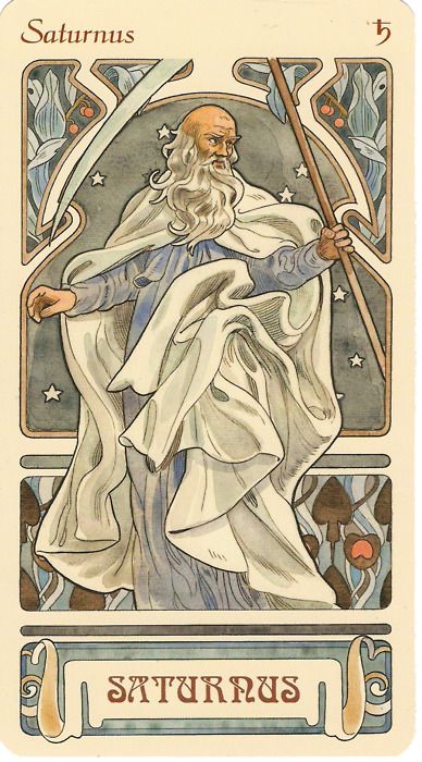 a tarot card with an image of the saint