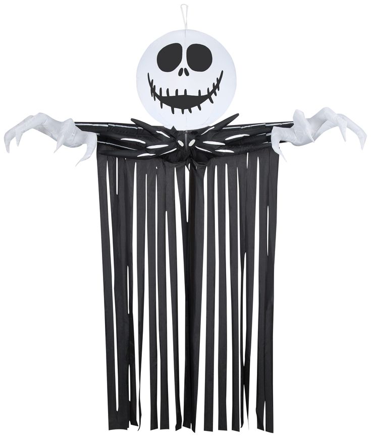 Create an eye-catching entrance or focal point with our Airblown® Inflatable Jack Skellington Door Hanger! This amazing doorway decor features a lighted Jack Skellington at the top and black streamers flowing below welcoming arms. It creates the perfect entrance for parties or greeting your guests. Best of all, this Jack Skellington Halloween decor sets up in a flash for the easiest decorating ever. Includes a loop for easy hanging. Gemmy 6.5-ft Lighted Disney The Nightmare Before Christmas Jack Skellington Inflatable in Black | G-228832 Jack Skellington Halloween Decor, Jack Skellington Inflatable, Christmas Deer Lights, Jack Skellington Head, Deer Light, Inflatable Pumpkin, Doorway Decor, Nightmare Before Christmas Decorations, Halloween Inflatables