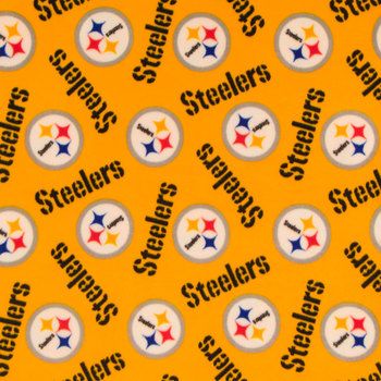 the pittsburgh football team is depicted on an orange background with white and yellow letters that read,