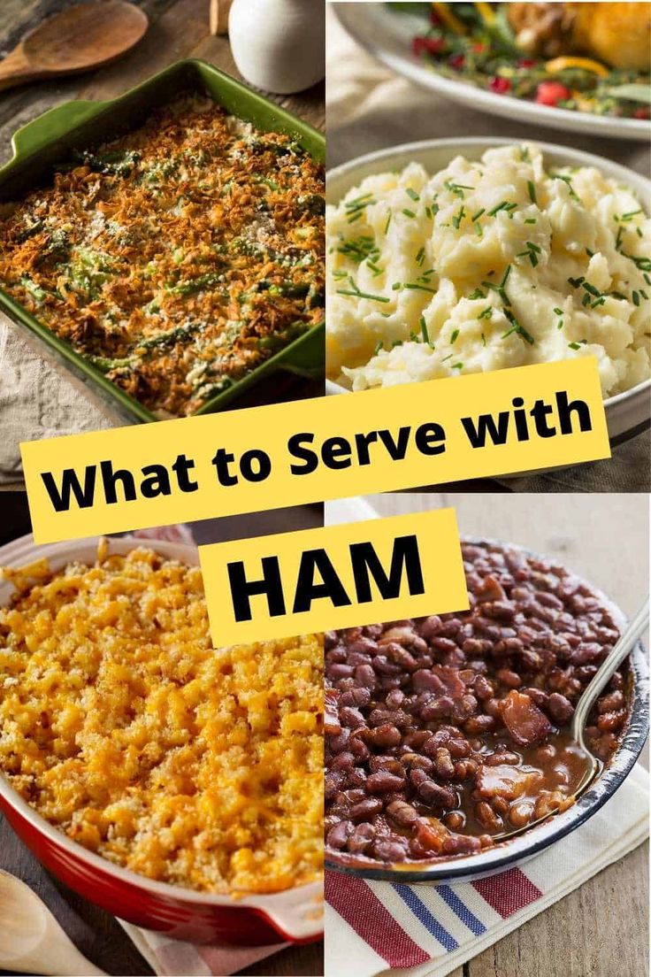 what to serve with ham and beans