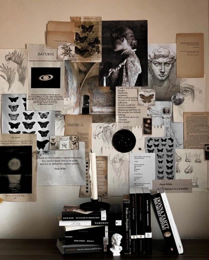 Books, dark Academia, academia, secret history, Donna Tart, posters Academia Aesthetic Room, Dark Academia Room Ideas, Dark Academia Bedroom, Academia Bedroom, Dark Academia Room, Academia Room, Dark Academia Wall, Dream Room Inspiration, Academia Aesthetic