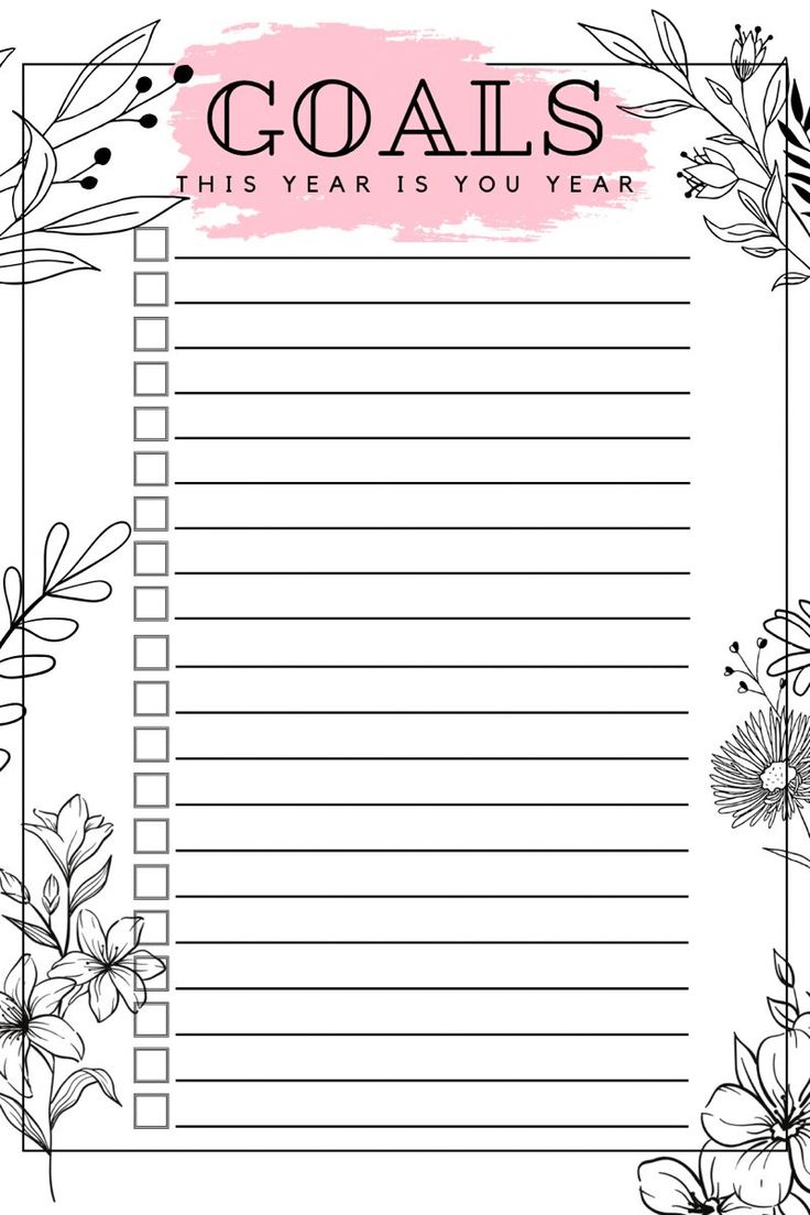 Goals list weddingplannerbook 37 2024 Goal Planner, 2024 Goals List Template, 2024 Goals Template, Goal List Template, 2024 Goals List, Goals For 2024 List, Daily To Do List Template, Exam Planner, Slam Book