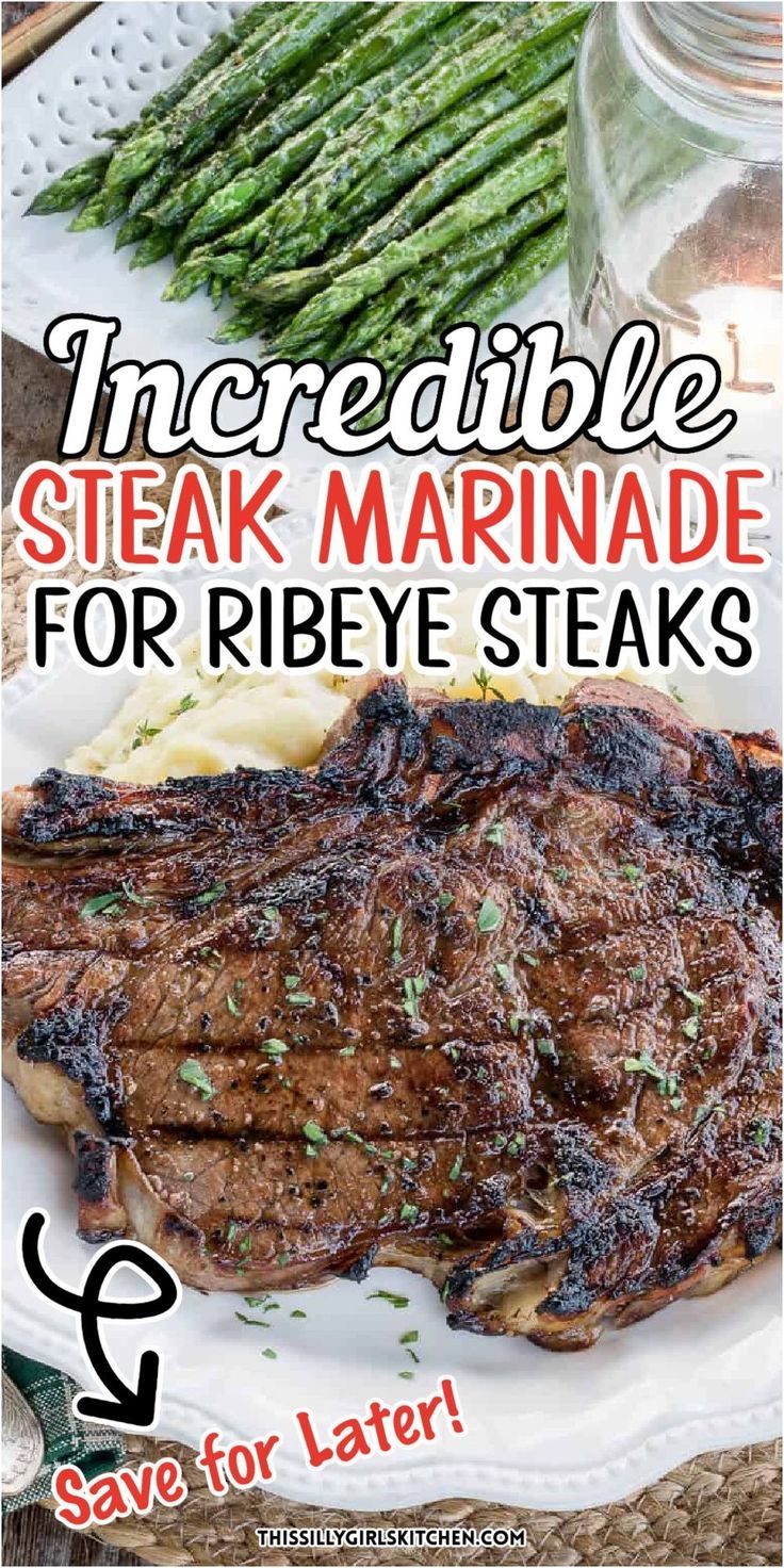 steak marinade for ribeye steaks Best Ribeye Steak Marinade, Ribeye Steak Marinade, Grilled Ribeye Steak Recipes, Quick Steak Marinade, Steak Marinade For Grilling, Recipe For Steak, Easy Steak Marinade Recipes, Best Steak Marinade, Steak Marinade Easy