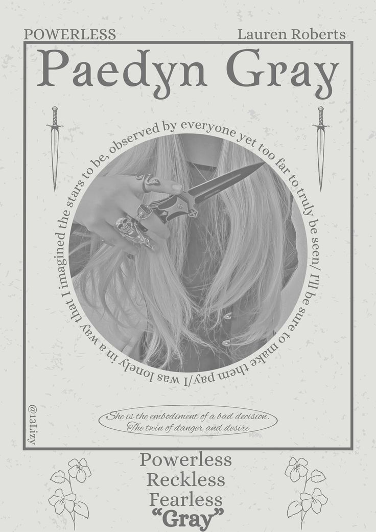 an advertisement for the powerless fearless gray hair dyer, featuring a woman with long blonde