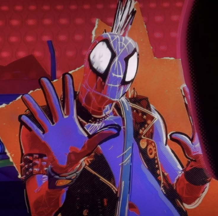 spider - man into the spider - verse is shown in an animated scene from the movie