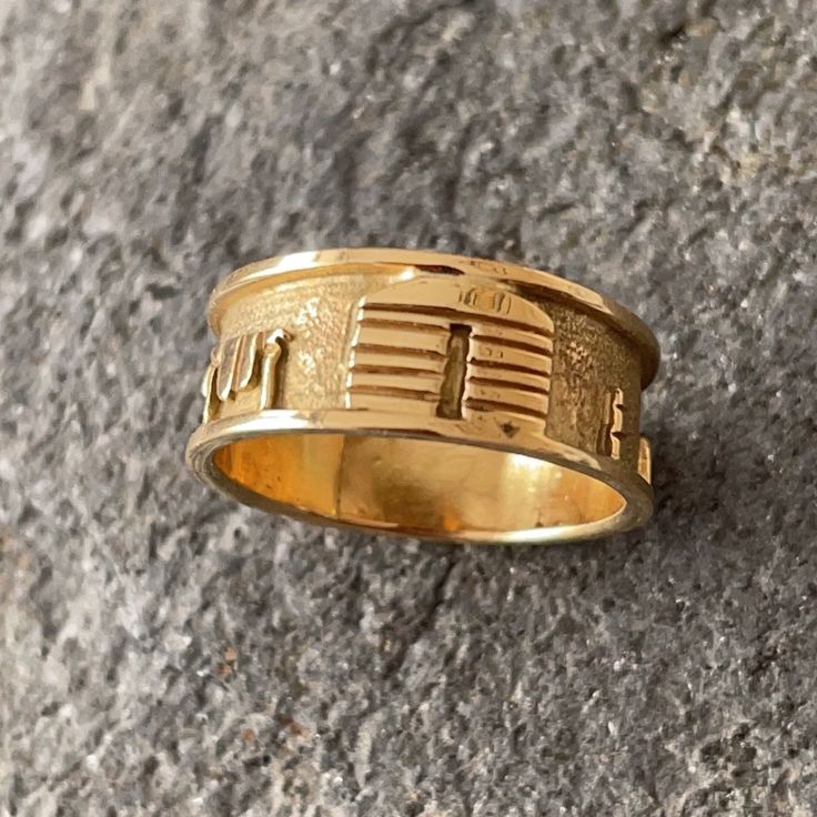 Gorgeous In 14kt Gold !! Handcrafted Navajo Native American Storyteller Ring With Many Images Including A Hogan Dwelling, Animals And Others Images Depicting Everyday Life And The Stories And Traditions That The Native Americans Lived. Beautiful Details. A Treasure To Add To Your Native Collection Size 8 1/2 Weight 6 Grams Approximately Stamped 14 K Band Measures 3/8 Inch Width Condition New Never Worn From Vintage 80’s Collection Spiritual Engraved 14k Gold Ring, Spiritual 14k Gold Engraved Ring, Symbolic Yellow Gold Engraved Brass Ring, Spiritual Yellow Gold Engraved Ring In Brass, Spiritual Engraved Yellow Gold Ring In Brass, Spiritual Yellow Gold Engraved Brass Ring, Ceremonial Yellow Gold Engraved Symbolic Ring, Symbolic Yellow Gold Rings For Ceremonial Occasions, 14k Gold Ceremonial Ring Jewelry