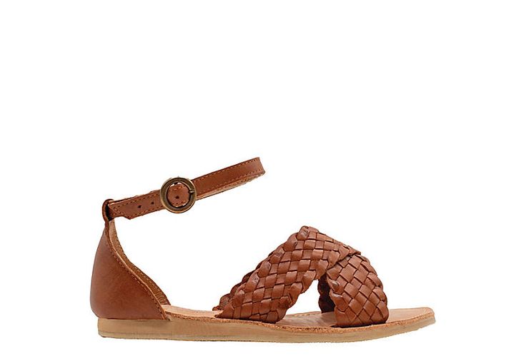 Sbicca Sayulita Women's Flat Sandal Head to the next barbecue in the Sayulita women's Flat Sandal from Sbicca. Featuring a hand-woven leather upper with a crisscross design, this well-made huarache is full of authentic Mexican heritage. The insole soothes your foot, so you'll look good in jeans, shorts or a sundress. Leather upper Ankle buckle strap Handwoven Lightly Padded insole Flat sole Leather Sandals With Braided Trim For Beach, Spring Adjustable Woven Leather Huarache Sandals, Brown Braided Sandals For The Beach, Leather Sandals With Braided Trim, Brown Braided Sandals For Vacation, Brown Braided Round Toe Sandals, Brown Braided Sandals With Round Toe, Brown Intrecciato Weave Sandals For Beach, Brown Sandals With Intrecciato Weave For Spring