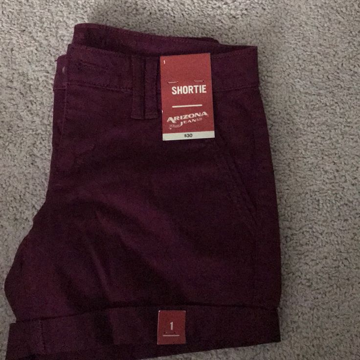 Burgundy Brand New Size 1 Juniors Arizona Jeans, Arizona, Womens Shorts, Brand New, Red, Women Shopping, Color