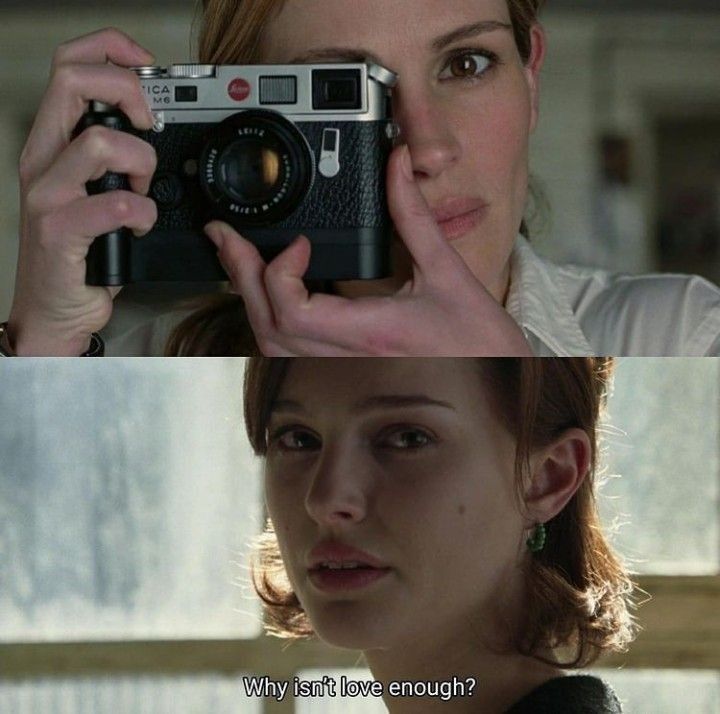 a woman holding up a camera in front of her face and the caption says, why did you think that?