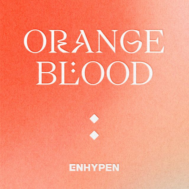 an orange book cover with the words orange blood written in white on top of it