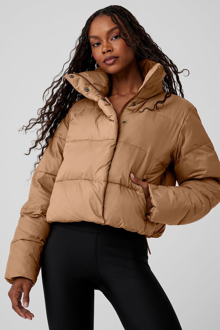 We can’t decide what we love most about the best-selling Gold Rush Puffer. Maybe it’s the weather-resistant ripstop and the wonderfully warm fill. Or the tall collar, snap front and zippered pockets. Or the flattering slightly cropped hem and cinchable bungees. Pick your color and get ready to wear it on repeat Alo Yoga Hooded Outerwear For Winter, Fall Insulated Puffer Jacket For Outdoor Activities, Insulated Puffer Jacket For Fall Outdoor Activities, Alo Yoga Nylon Outerwear For Fall, Fall Nylon Puffer Jacket For Hiking, Nylon Puffer Jacket For Hiking In Fall, Nylon Puffer Jacket For Fall Hiking, Alo Yoga Fall Puffer Outerwear, Fall Puffer Jacket With Padded Collar For Outdoor Activities