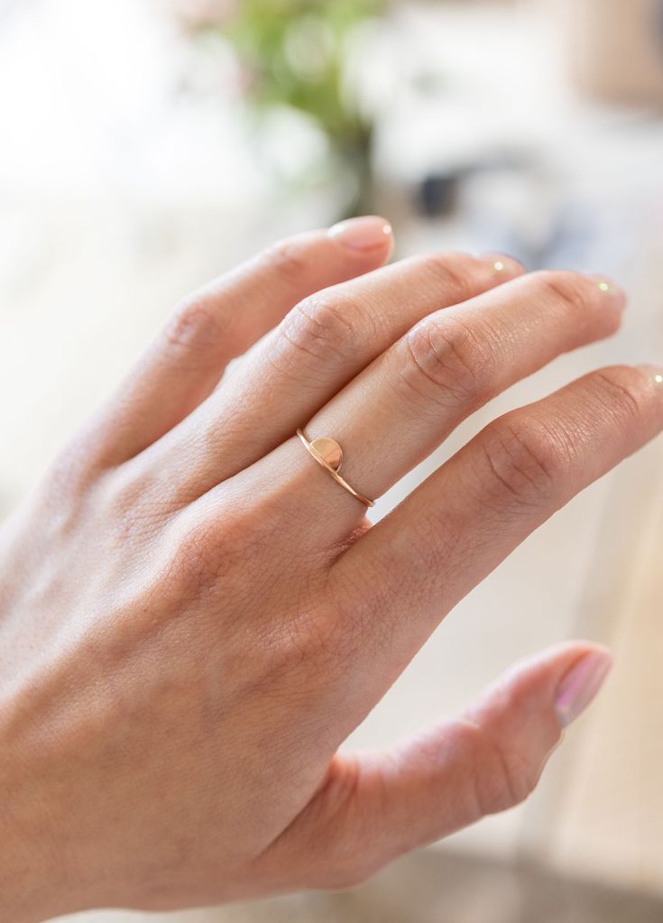 Add a touch of charm to your jewelry collection with our dainty half-moon ring. Made from 14/20 Gold-filled wire, this ring is water-resistant and hypoallergenic making it the perfect ring to wear on the daily. 14/20 gold filled Water-resistant, Hypoallergenic 1.1mm band Comes neatly packaged in a kraft box ready for gifting Half Moon Ring, Dainty Gold Band, Moon Ring, Back Jewelry, Dried Floral, Glass Ceramic, Perfect Ring, Half Moon, Gold Bands