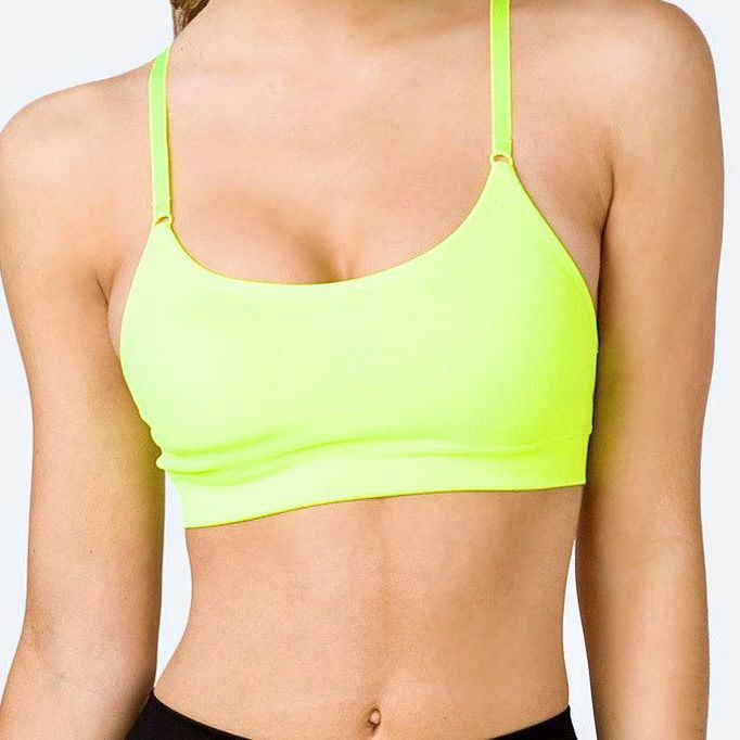 Hot New Nikki Bikki Neon Yellow Moisture Wicking Sports Bra W/Adjustable Shoulder Straps, Removable Pads & Racer Back. These Are So Nice, Not Thin Cheaply Made Bras That Fall Apart After The 1st Wash. Heavy Weight Double Layered Butter Soft Fabric W/Excellent Support, A Nice Wide Band Underneath The Bust For Comfort! These Can Be Worn For Really Anything, From A Long Run, To The Gym Running Errands &/Or Lounging Around! Made W/Sorbtek! 92%Nylon 8% Spandex Size Sm/M Brand New W/Tag! Tie Dye Crop Top, Seamless Sports Bra, Long Run, Racerback Sports Bra, Gym Running, Black Sports Bra, White Tie, Wide Bands, Black Logo