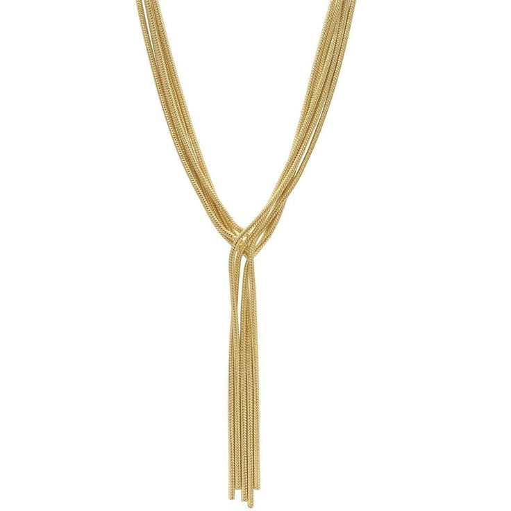 Make a fashion statement with this Adornia gold tone wheat chain necklace. Click on this JEWELRY & WATCHES GUIDE to learn about fit, styles, materials and more! Make a fashion statement with this Adornia gold tone wheat chain necklace. Click on this JEWELRY & WATCHES GUIDE to learn about fit, styles, materials and more! FEATURES Chain length: 20 in. Chain type: wheat Clasp: lobster-claw Metal: brass Plating: 14k gold Finish: polished Nickel free Size: One Size. Color: Yellow. Gender: female. Age Doha, Multi Strand, Polished Nickel, Chain Lengths, Lobster Claw, Chain Length, Gold Finish, Fashion Statement, Wheat