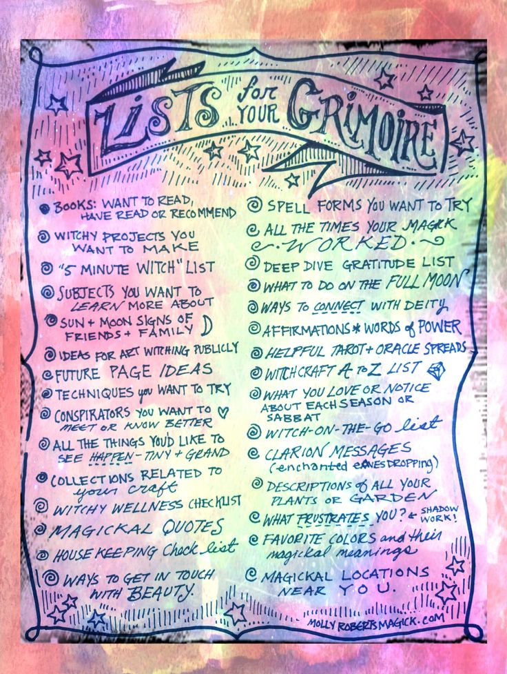 30 Lists for Your Grimoire Printable Spell Book Journal Ideas, Grimoire Page Examples, Grimoire Art Journals, Grimoire Journal Ideas, Ideas For Grimoire, My Grimoire, Grimoire Index Ideas, About Me Grimoire Page, Witches Journal Ideas