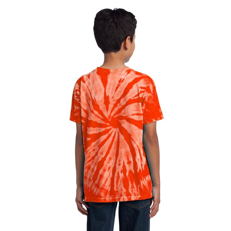 Buy the Port & Company® Youth Tie-Dye T-Shirt at Michaels. com. Colorfully cool, this groovy tee is a surefire way to stand out from the crowd. Colorfully cool, this groovy tee is a surefire way to stand out from the crowd. Starting with a prepared-for-dye blank (which has no optical brighteners or bleaches) and cotton thread ensures vibrant color and a standard fit. The tie dye process infuses each garment with unique character. Details: Available in multiple styles and sizes 5.4 oz. 100% cotto Playful Tie-dye Short Sleeve T-shirt, Playful Tie Dye Short Sleeve T-shirt, Playful Tie Dye Tops For Summer, Playful Orange Summer T-shirt, Playful Cotton Tie-dye Tops, Playful Tie Dye Cotton Tops, Playful Cotton Tie Dye Tops, Groovy Tees, Tie Dye T Shirts