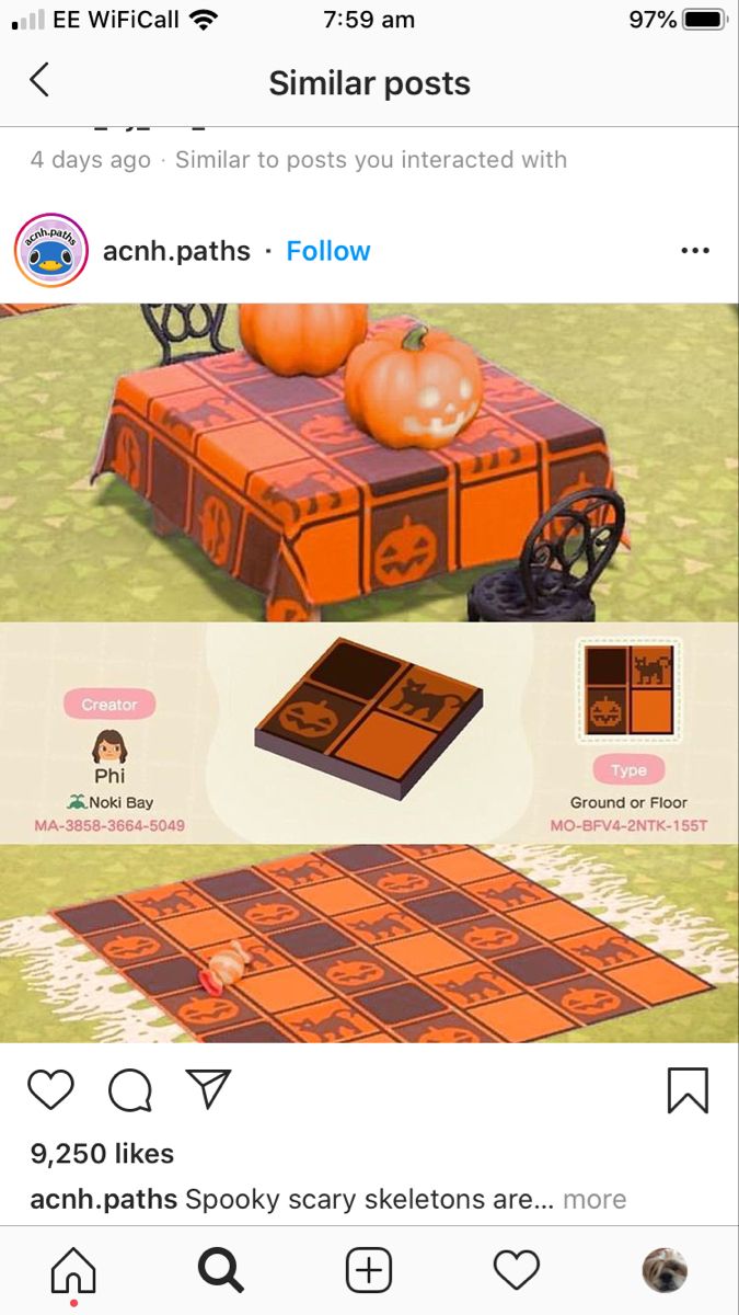 an orange and brown table with pumpkins on it