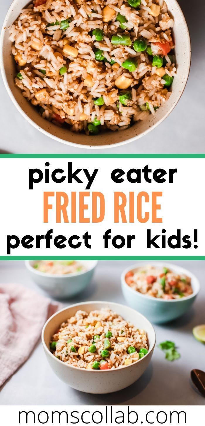 a bowl filled with fried rice next to other bowls