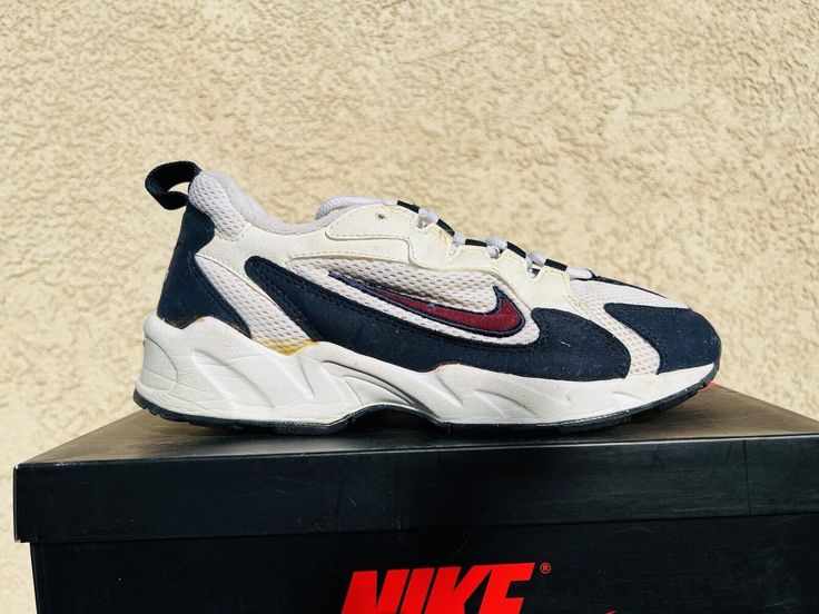 Extremely Rare 1996 vintage Nike Air Contrail running sneaker. The midsole is nice and firm. No cracking of any kind. A nice piece of NIKE history. WEAR AT YOUR OWN RISK! Sz 10 PLEASE VIEW ALL PICTURES AND ASK ALL QUESTIONS BEFORE PURCHASING. THANKS FOR SHOPPING IGOTULOOKIN! Follow me on instagram @iwuzlookin4that Running Sneakers, Brands Outlet, Vintage Nike, Nike Air, Athletic Shoes, Follow Me, Shoe Accessories, Women Accessories, Running