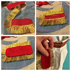 step by step instructions on how to make a fringed duster with yarn and fabric