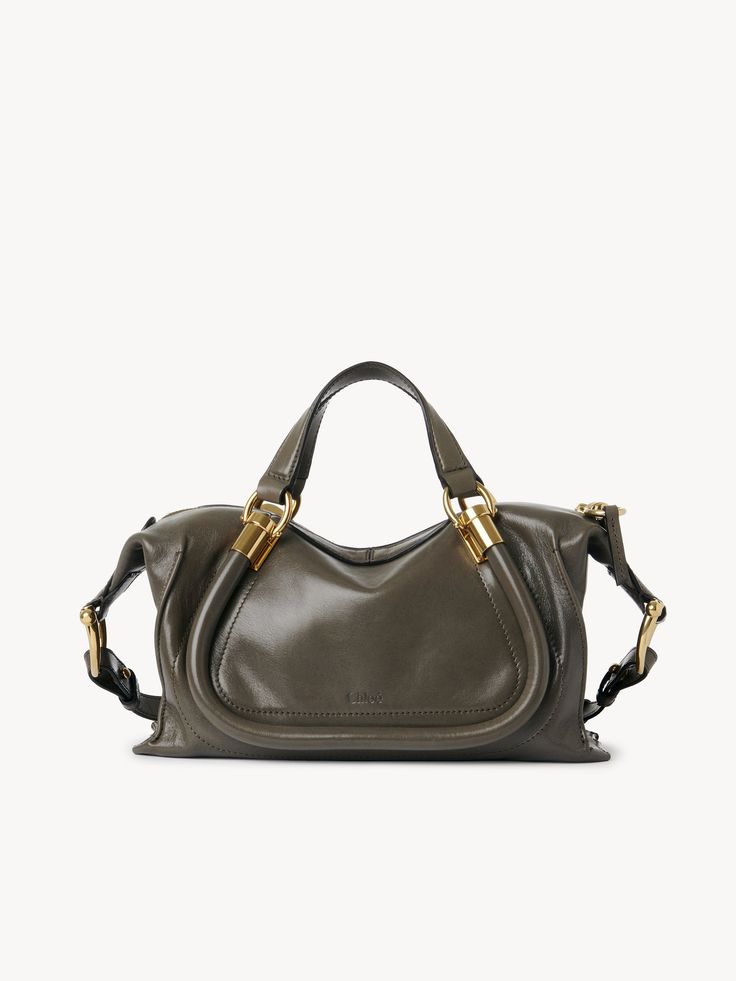 Chloé Small Paraty 24 Bag In Shiny Leather | Chloé US Chloe Paraty, Carrie Bradshaw Outfits, Luxury Designer Bags, Care Card, Chloe Bag, Small Shoulder Bag, Nubuck Leather, Designer Bags, Luxury Designer